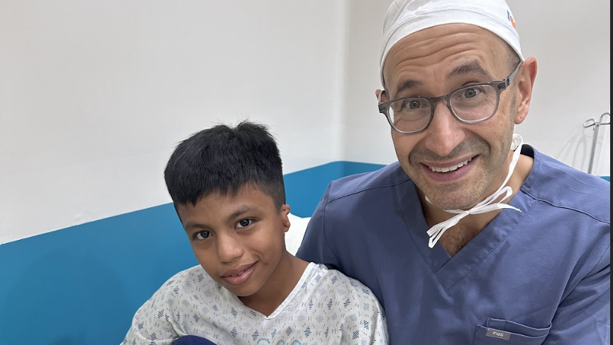 Dr L and a microtia patient